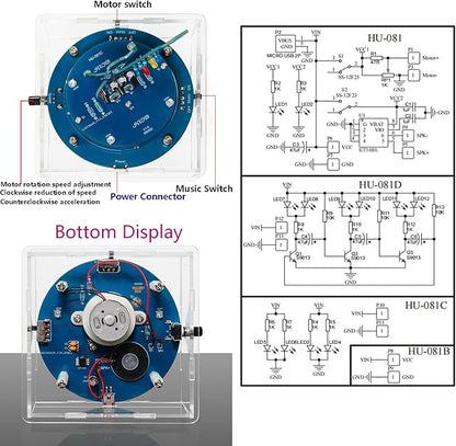 Gikfun DIY Rotating Led Ballet Girl Music Box Soldering Practice Kit- Electronic STEM Kit for School Learning Project Holiday Gift EK2174