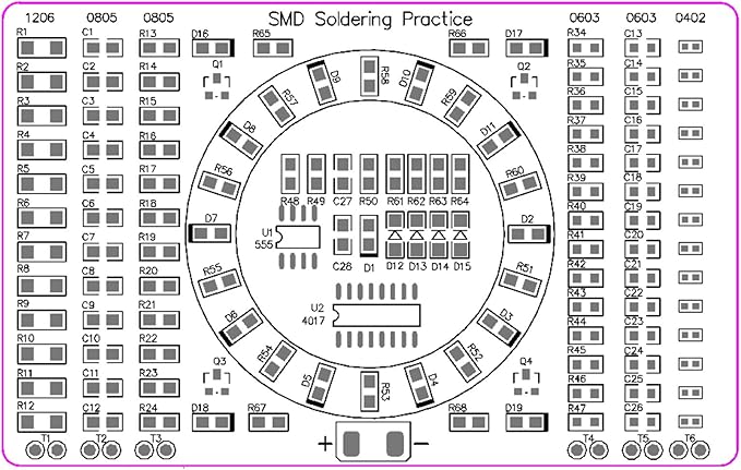 Gikfun DIY SMD SMT Welding Practice Soldering Skill Training Board Ek7028