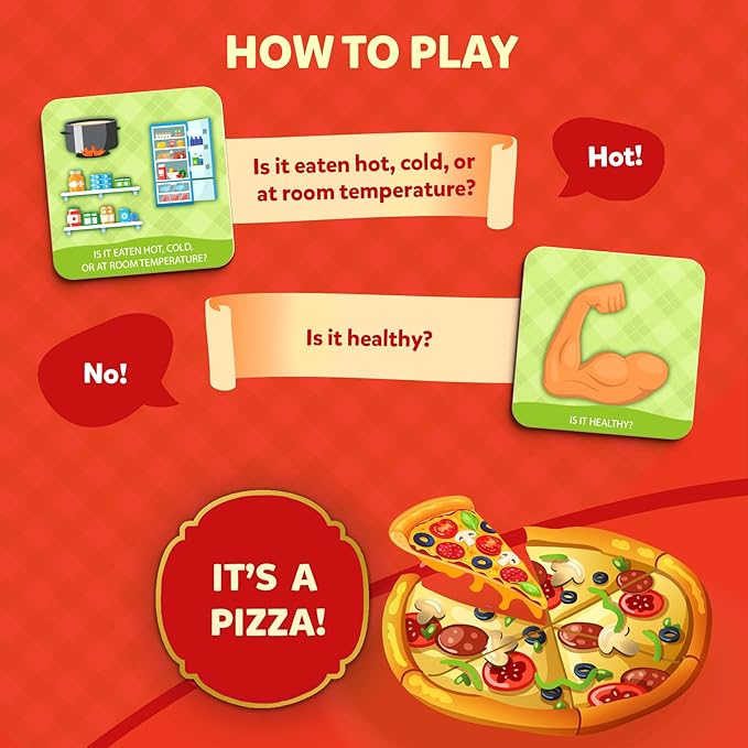 Skillmatics Guess in 10 Junior Food We Eat for Kids, Boys, Girls, and Families Who Love Card Games, Board Games and Educational Toys, Travel Friendly, Gifts for Ages 3, 4, 5, 6