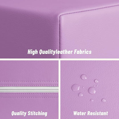 6-Piece Foam Climbing Blocks for Toddlers: Colorful Climbing Gym PU Leather Baby Foam Building Blocks Indoor Toy