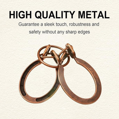 9 PCS Metal Brain Teaser Puzzles Disentanglement Puzzles Lock Puzzle Games Set Gift for Adults Teenagers Kids