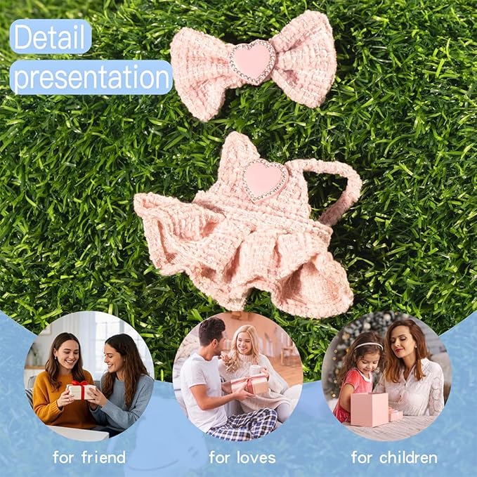 17cm Doll Clothes Set & Outfit Set for 17cm Dolls - Premium Fashion Dresses with Accessories, Luxury Chic Doll Clothing & Style Bundle,Just Clothes (Style-B)