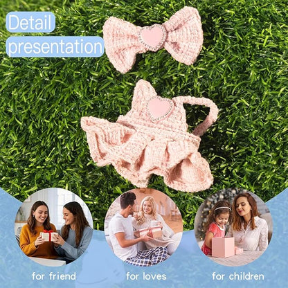 17cm Doll Clothes Set & Outfit Set for 17cm Dolls - Premium Fashion Dresses with Accessories, Luxury Chic Doll Clothing & Style Bundle,Just Clothes (Style-B)