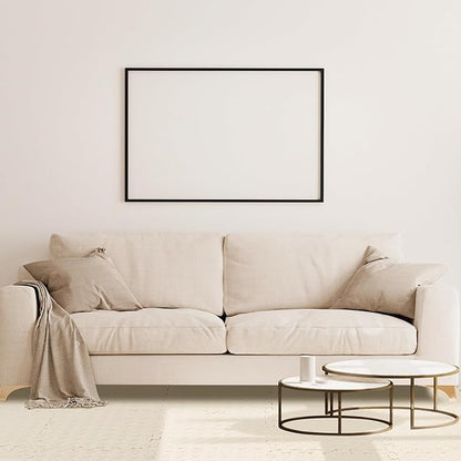 Shihanee Foam Floor Baby Tiles Foam Floor Mats Play Mats Bulk with Borders Interlocking for Kids Baby Playroom Nursery Gym(16ft,Ivory White)