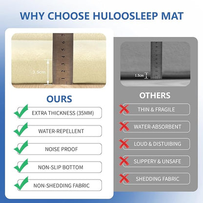 Play Mat for Babies Toddlers,1.3" Thick Elasti-Foam Anti-Fall Cushion Mat for Kids Room,28×72 Bedroom Bedside Rugs,Water-Repellent Soft Coral Velvet,Non-Slip(Vanilla)