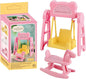 Mini Dollhouse Furniture Accessories Set, Swing&Rocking Horse Small House Furniture Toys Gift for Kids.