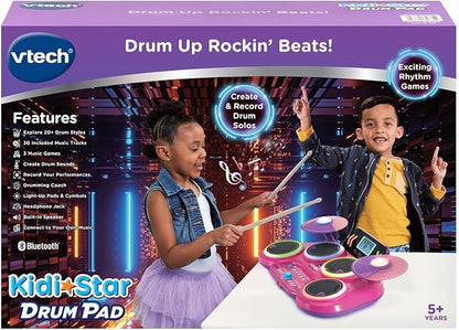 VTech Kidi Star Drum Pad, Pink
