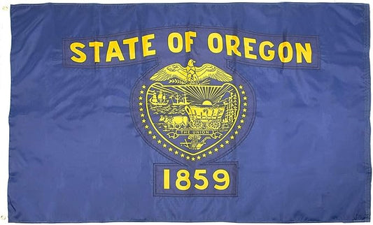 FlagSource Oregon Nylon State Flag, Made in the USA, 3x5'