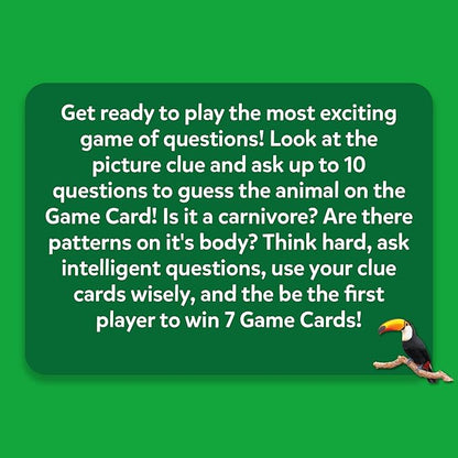 Skillmatics Guess in 10 Animal Picture Clues, Perfect for Boys, Girls, Kids, and Families Who Love, Card Games, Educational Games, Board Games, Gifts for Ages 6, 7, 8, 9 and Up