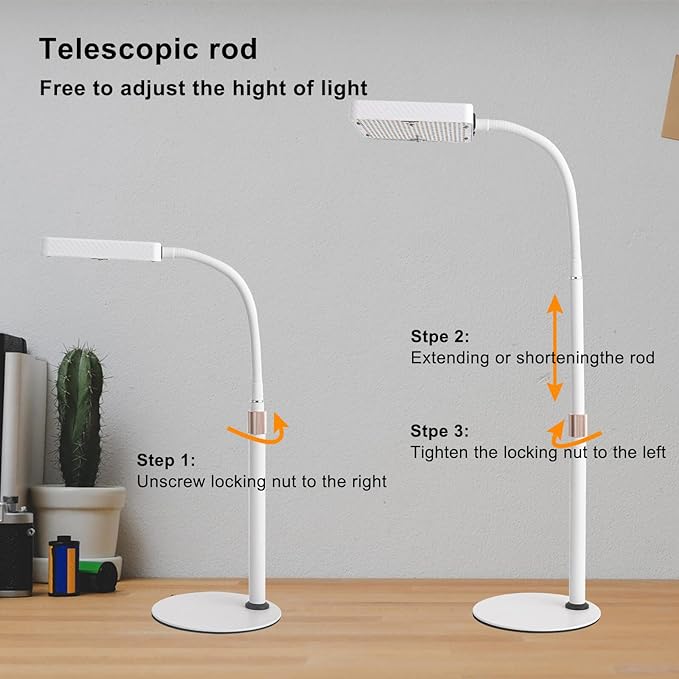 Plant Light LED ZQL and ABS (Desk 25 Watt(2Pack))