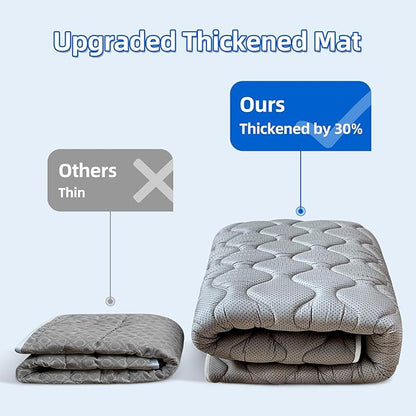 Premium Baby Play Mat 36" X 36", Thicken Foam One-Piece Crawling Mat, Non-Slip Cushioned Baby Playmats for Infants, Babies, Toddlers, Foldable and Machine Washable