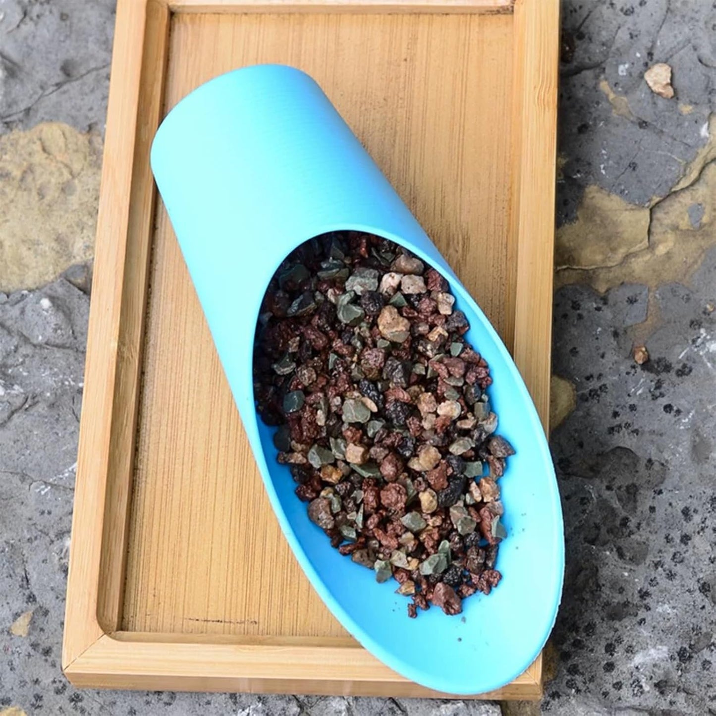 9 PCS Pcs Bonsai Soil Scoops Plastic Garden Shovels Garden Tool Bucket Shovel Colorful Small mini Potting Scoop,Suitable for Flower Planting