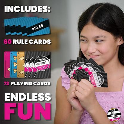 I know... You Don't Strategic Card Game for Family Game Night by Taco Cat Goat Cheese Pizza | Easy to Learn | Fast 10 Minute Rounds | Fun for Kids, Teens, and Adults | 3 - 7 Players