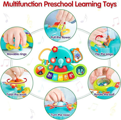 Baby Piano Toy 6 to 12 Months Light Up Music Baby Toys for 0 6 9 12 18 Months Early Learning Educational Piano Keyboard Infant Babies Girl Toy 1 Year Old Boy Girls Gift