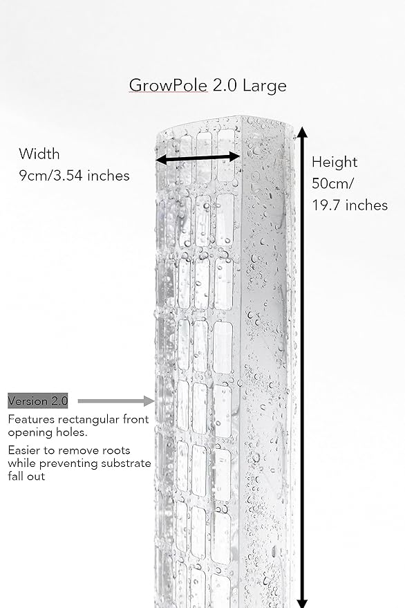 Plastic Moss Poles for Climbing Plants V2 Large 5 Pcs Stackable Moss Pole Monstera Plant Support-Plant Climbing Pole, DIY Moss Pole for Plants Indoor, Plant Sticks Support by THICCLY