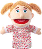 1 Pcs Family Hand Puppets 13 Inch Grandparents, Mom & Dad, Brother & Sister Plush Hand Puppet Toys Role-Play Toy Puppets for Kids Storytelling Imaginative Pretend Play Teaching Preschool(Sister)