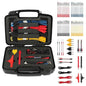 68 PCS Automotive Circuit Test Lead Kit,Multimeter Test Leads Set,Electrical Breakout Leads Automotive Kit with Terminals,Alligator Clip,Acicular Probe,Banana Plug Adapters,Volt Meter Lead