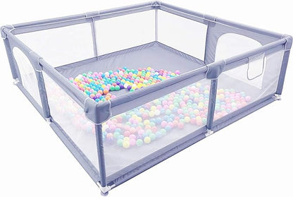 Gaorui Large Kids Baby Ball Pit - Portable Indoor Outdoor Baby Playpen Toddlers Children Safety Play Yard Fun Activities Popular Toys (Not Includes Balls)
