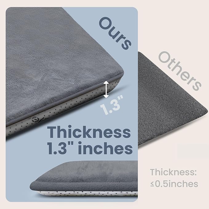 Baby Play Mat for Floor,Extra Large 59"×71" Playpen Mat for Tummy Time,Thicker Elasti Foam Mat for Toddler,Infant,Kids,Water Repellent Ultra Soft Velvet,Non-Slip Backing Safe for Crawling(Dark Grey)