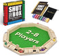 Deluxe 2-8 Player Original Shut The Box Game, Math Dice Board Game for Family Night Classroom Travel, Wooden Classic Table for Group Kid Adult Senior Travel Party Bar Easy Quick and Fun