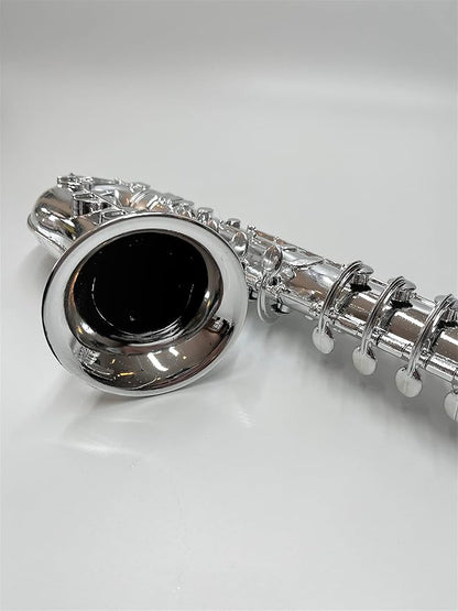My First Toy Saxafone for Kids in Silver Finish with Standard Keys is a Great Learning Kid Toy Instrument and Teaching Tool for Children Ages 3+ BPA Free.