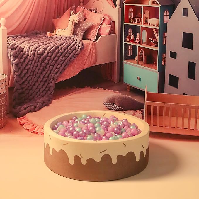 GOGOSO Ball Pit Balls Stars Moon Shapes Plastic Pitballs for Toddler Play Tent Baby Photo Props Kids Pool Water Toys Kiddie Pool Party Decor, Pearl Pink+Pearl Purple+Pearl Light Blue,100PCS