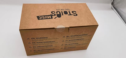 Stoie's Wooden Kids Musical Instruments for 3-9 Years Old, with Drum, Flute, Hand Bells, Cymbals, Castanets, Triangle, for Babies and Toddlers, Durable, Safe, Montessori Educational Toy, Storage Bag