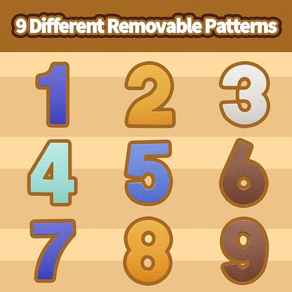 Coolcandy Baby Play Mat, 25Pcs Interlocking Puzzle Floor Mat, with Safety Fence - 0.4" Thick Non-Toxic EVA Foam Play Mat, Soft Puzzle Tiles for Play Areas