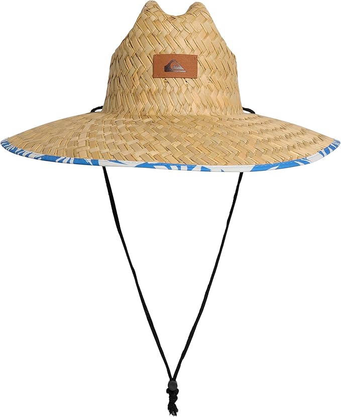 Quiksilver Men's Wide Brim Outdoor Lifeguard Straw Sun Hat
