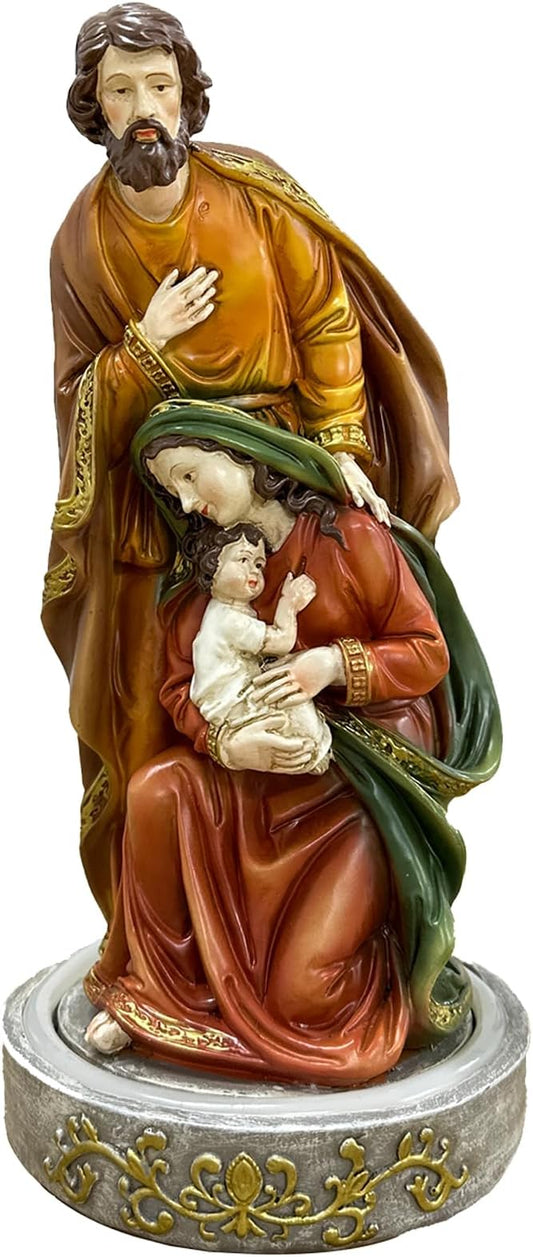 Jesus Statue Outdoor Decor Solar Lights, Religious Garden Statue, Blessed Father Outdoor Figure for Home/Garden Decor, Gift for Men/Father(11.22” H)