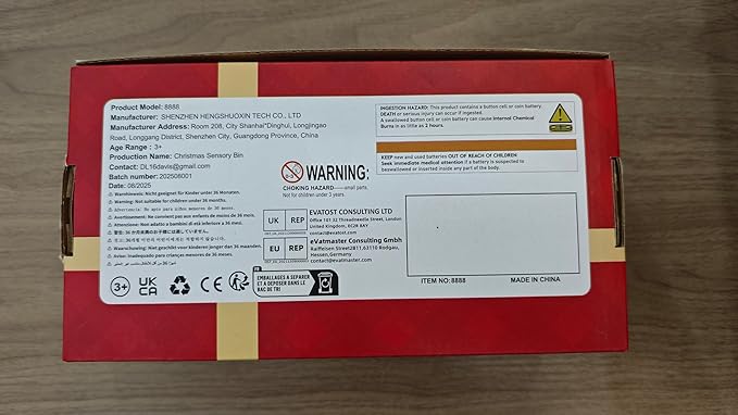 MYDOVA Christmas Decorations, Christmas Sensory Bin for Kids, Christmas DIY Decoration Art Kit for Kids with Sandbox, Castle, Christmas Tree, 3 Color Sand Gift Birthday Gift for Children Ages 3+