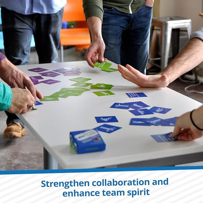 We! Connect Cards – Conversation Starter Game for Team Building, Office Icebreakers, and Adult Group Activities – Designed for Work, Employee Connections, and Engagement – Featured by TEDx 60 Cards