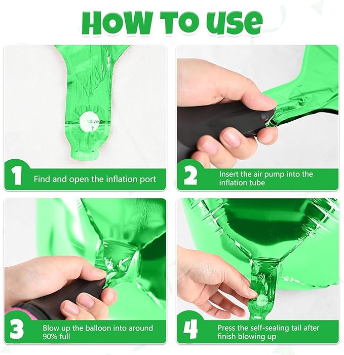 Green Foil Balloons, 6 Pcs Large Green Metallic Round Balloons, 22 Inch Big Round Foil Balloon for Graduation Birthday Party Baby Shower Wedding Decorations