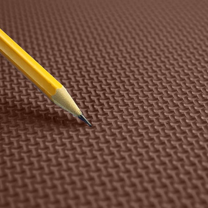 Flooring Inc's 1/2" Soft Non-Toxic Baby Play Mat, Toddler Playmat, Colorful Puzzle PlayMat, Floor Mats for Kids & Babies, EVA Foam Interlocking Tiles for Nursery & Playroom | Brown, 35 Tiles, 140 SqFt