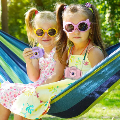 Agoigo Kids Waterproof Camera - Children Underwater HD Video Digital Camcorder, Portable Travel Toy for Toddler - Ideal Christmas Birthday Gifts for Boys Girls Age 3-12 with 32GB Card (Pink)