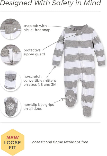 Burt's Bees Baby Baby Girl's Pajamas Sleep and Play