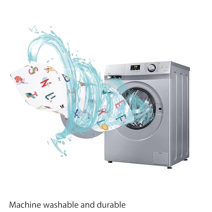 50x50 Play Mat for Playpen Foldable Baby Play Large Tummy Time Mat, Non Slip Washable Baby Play Mats for Floor, Portable Travel Crawling Mats for Toddlers and Infants