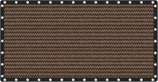 VICLLAX Shade Fabric Sun Shade Cloth Privacy Screen with Grommets for Patio Garden Pergola Cover Canopy 10x20 FT, Mocha