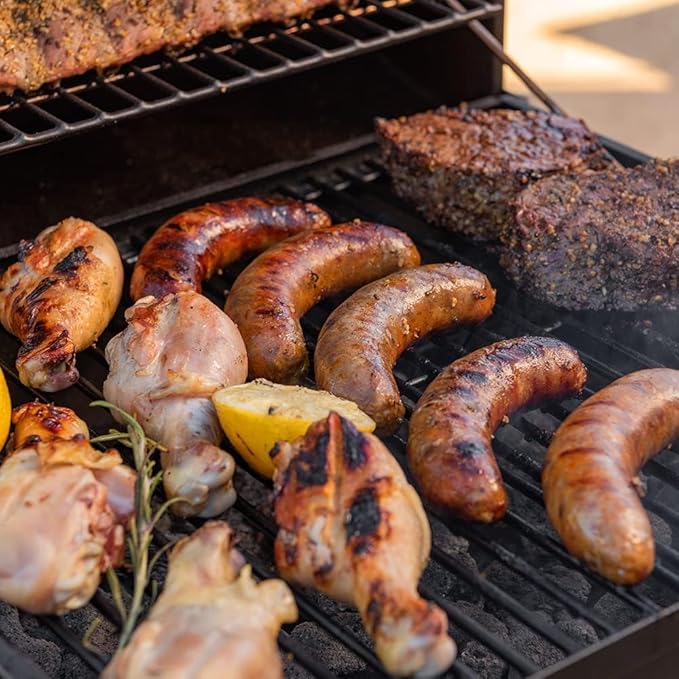 Barrel Charcoal Grill, Large Charcoal Grills with Side Shelf, Outdoor BBQ Grill,Perfect for Backyard Camping, Patio Parties, and Picnics