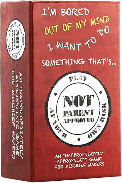 Not Parent Approved - The Hilarious Family Game Night Card Game for Kids, Teens & Tweens, The Perfect Funny Christmas & Birthday Gift for Boys & Girls