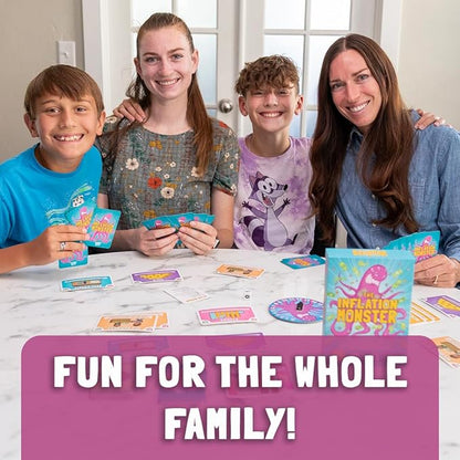 ANGEL STUDIOS Inflation Monster Card Game | Educational Card Game for Kids Ages 8+ | Family Board-Game | Learn Money, Math, Investing, & Inflation | 2-4 Players | Tuttle Twins
