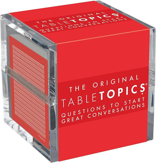 TableTopics Original Conversation Starter Cards for Adults to Break The Ice with 135 Questions for Parties, Gatherings, Small Groups, & Team-Building