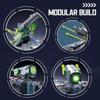 GEVINST Robot Robotic Dog Building Set for Boys Ages 8-12, 1609 Pieces STEM Animal Toys Model Building Kit, Gift for Adults Kids Teens Ages 8-14 (Static)