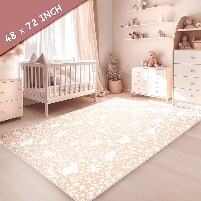 TCBunny Extra Large Baby Play Mat - 4FT x 6FT Foam Puzzle Floor Mat for Kids & Toddlers (Nordic Style)