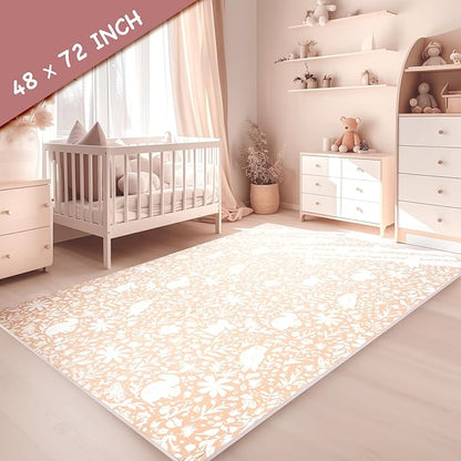 TCBunny Extra Large Baby Play Mat - 4FT x 6FT Foam Puzzle Floor Mat for Kids & Toddlers (Nordic Style)