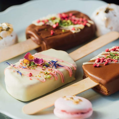 WISYOK 120 Pcs Wood Craft Sticks 5.9 Inch, Ice Cream Sticks, Jumbo Sticks, Popsicle Sticks, Ideal for Building Model, Kids Handicraft, and Creating Craft Projects