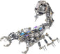 Adult 3D Metal Puzzle Giant Scorpion Model Kit 3D Metal Puzzle Mechanical Scorpion Block Difficulty DIY Assembly Kit - Men's High end Gift 1467pcs (Crusher - Scorpion)