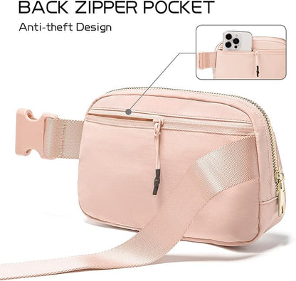 Gitus Gifts for 8 9 10 11 12 Year Old Girls Belt Bag Fanny Pack Crossbody Bags with Initial Letter Patch Cute Stuff Birthday Gifts for Teen Girls Women Personalized Trend Stuff (Coral Pink-R)