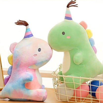 Stuffed Animal Plush Toys, Cute Dinosaur Toy, Soft Dino Plushies for Kids Plush Doll Gifts for Boys Girls (Colorful, 19.7 Inch)