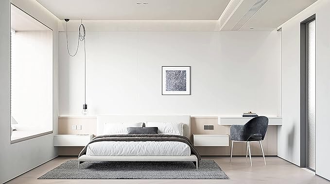 Dimoon 236''x15.7'' White Skin Peel and Stick Wallpaper Contact Paper Modern Self Adhesive Wall Paper Removable Renter Friendly Textured Solid Color Cabinet Vinyl Roll (236''x15.7'',White Skin)